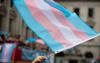 Imagem com bandeira do movimento trans