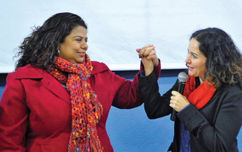 Ivone Silva (à esq.) é eleita presidenta e sucede Juvandia Moreira