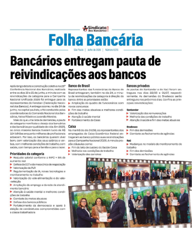 Folha Bancária 6.313 - julho de 2026