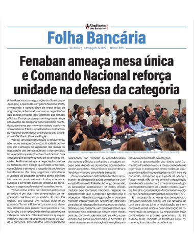 Folha Bancária 6.315 - Julho/Agosto de 2026