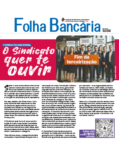 Capa da edição 6.294 da Folha Bancária