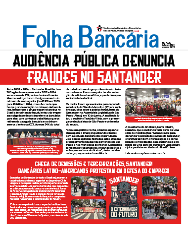 Imagem da capa da folha Bancária edição número 6.294