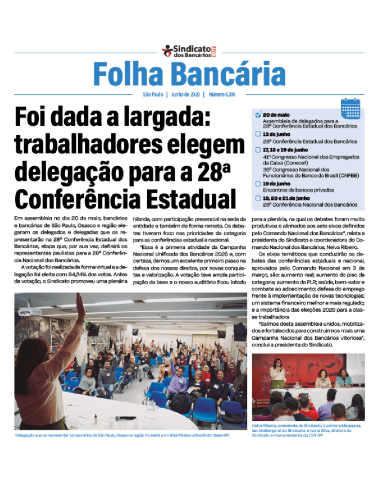 Folha Bancária 6.310 - Junho de 2026