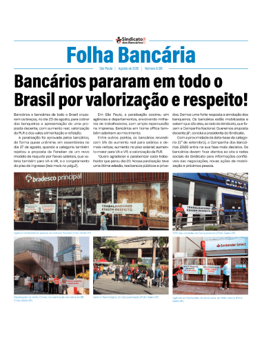 Folha Bancária 6.318 - Agosto de 2026