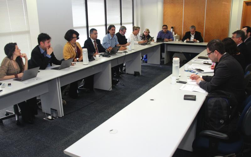 Reunião com a direção do BB, para tratar da reestruturação, foi realizada em Brasília Foto: Guina Ferraz / Contraf/CUT