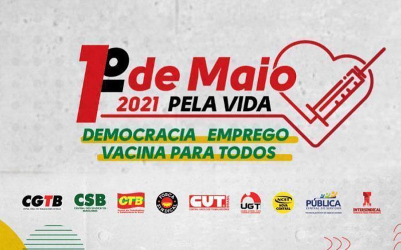 arte da CUT para o Dia do Trabalhador