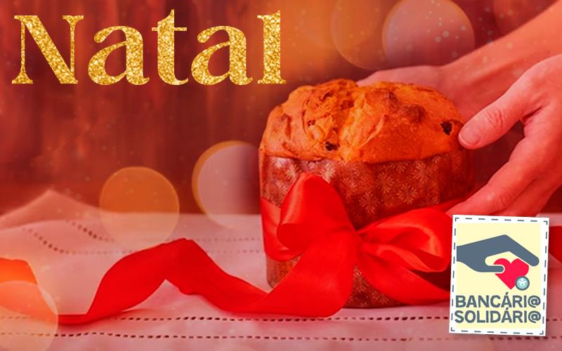 Arte da campanha de Natal do Bancário Solidário