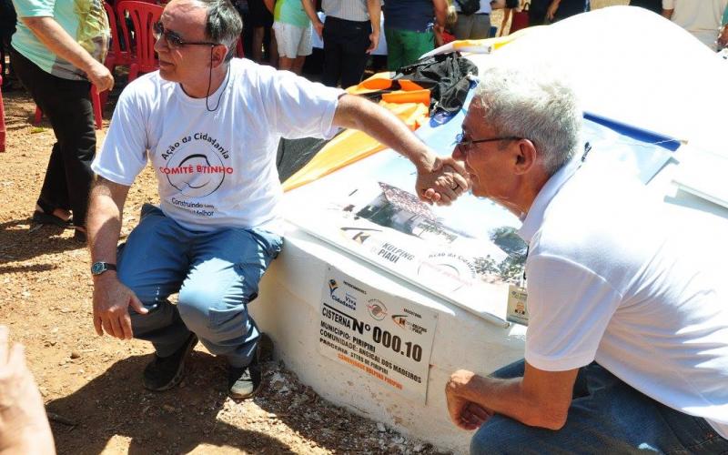 Comitê entregou 15 cisternas no fim do ano passado em Piripiri (PI) Foto: Divulgação