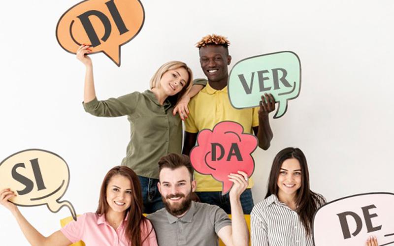 Arte: Contraf/CUT Imagem remetendo ao conceito de diversidade