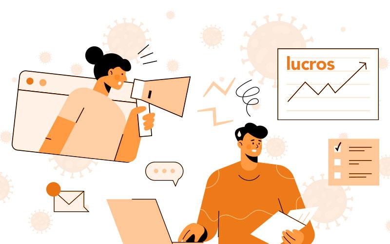 Imagem: Freepik Ilustração de um bancário sendo cobrado por metas