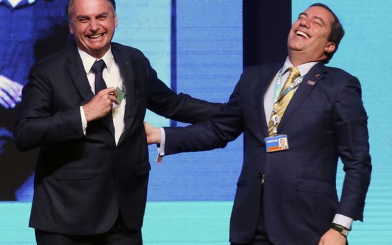 Foto: Agência Brasil Pedro Guimarães e Jair Bolsonaro