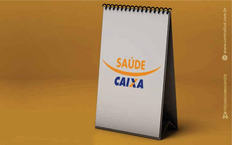 Arte: Contraf/CUT Imagem de uma calendário com o logotipo do Saúde Caixa