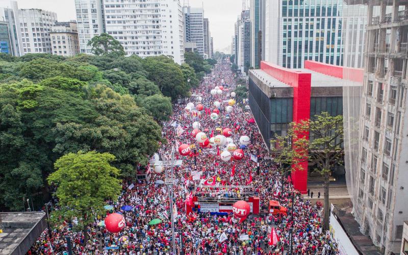 Frentes populares convocam novo dia de mobilizações contra as reformas impostas pelo governo Temer e em repúdio ao projeto de terceirização aprovado pela Câmara Foto: Ricardo Stucker / Instituto Lula