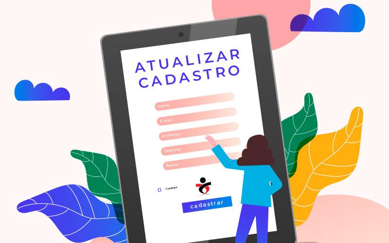 Arte: Freepik Ilustração sobre a atualização do cadastro no Sindicato
