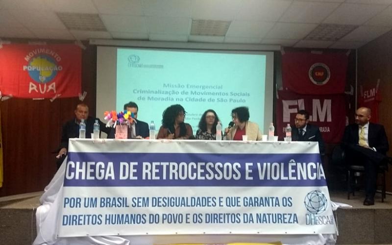 Audiência na Defensoria buscou mais relatos que exponham a criminalização dos movimentos sociais Foto: RBA