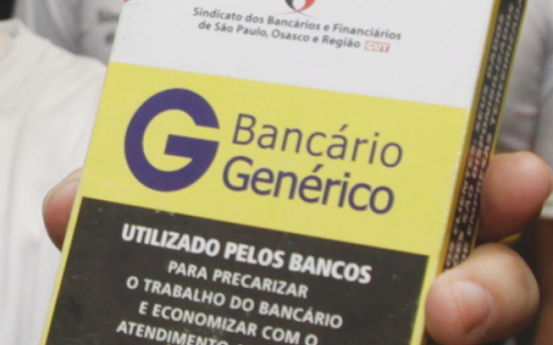 Terceirizado é o bancário genérico: "Os bancos usam a terceirização para aumentar seus lucros, rebaixando salários e direitos", afirma a presidenta do Sindicato dos Bancários, Ivone Silva Foto: Seeb-SP