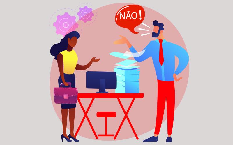 Imagem: Freepik Gestor diz não a funcionária - crédito: Freepik