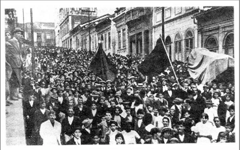 Greve geral de 1917: direitos voltarão atrás 100 anos se reforma trabalhista de Temer passar Foto: Arquivo Nacional