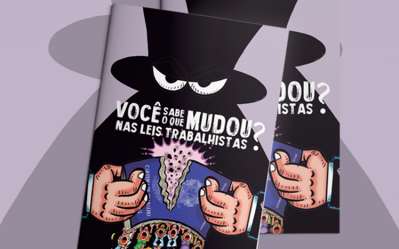 Campanha da CUT luta pela revogação da mudança; assine! Arte: Marcio Baraldi