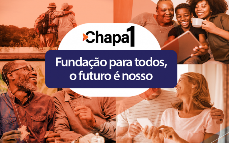 Divulgação Imagem de divulgação da Chapa 1 – Fundação para todos, o futuro é nosso