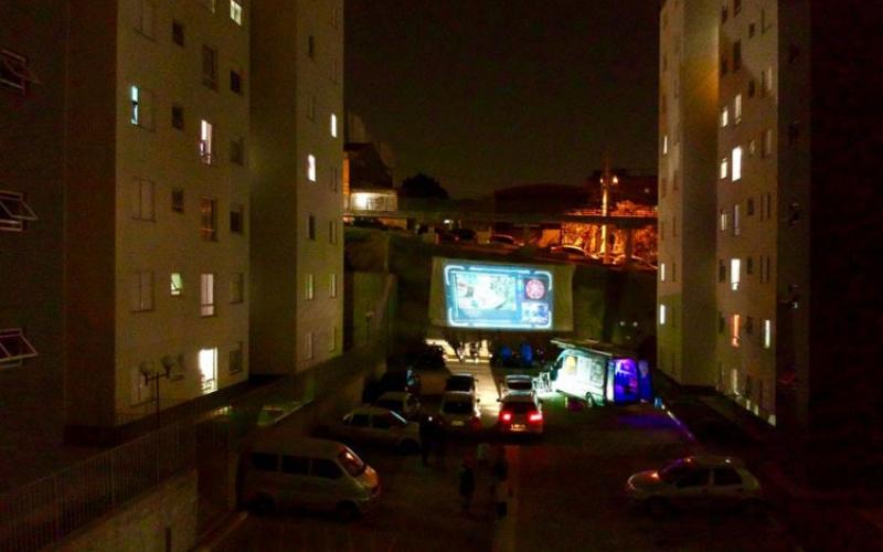 Sessão de cinema do Cineb Solar na Janela Foto: Divulgação