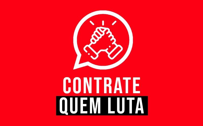 Divulgação Logo do Contrate Quem Luta