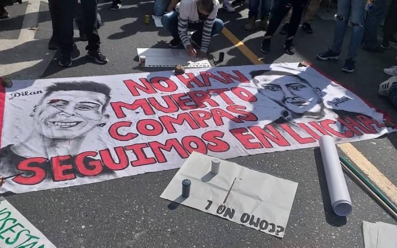 Foto: CUT Colômbia Protesto na Colômbia