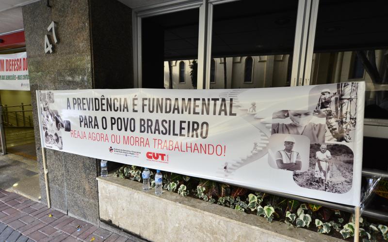Sindicato está na luta contra a reforma da Previdência que retira direitos dos trabalhadores Foto: Jaílton Garcia/Seeb-SP