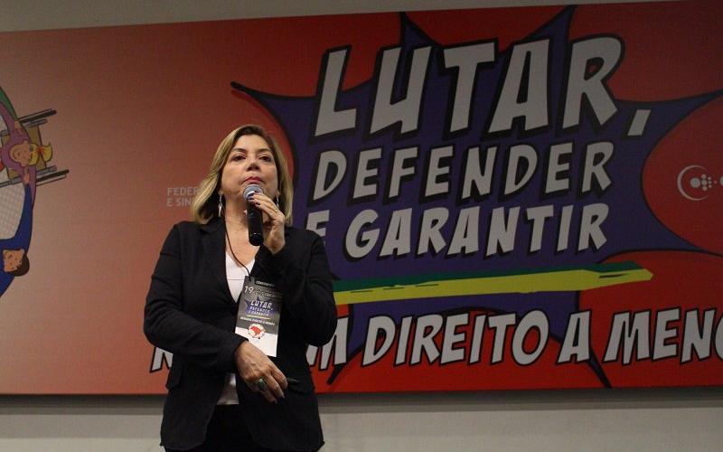 Em 2017, professora já alertava para a crise no sistema de seguridade social, provocada deliberadamente pelo governo Temer Foto: Arquivo Seeb-SP