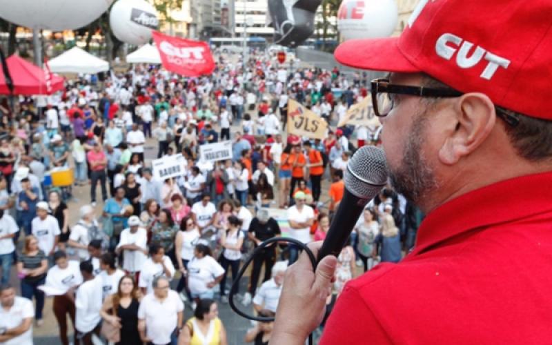 Haverá novo ato em 27 de outubro, véspera do dia do Servidor Público Foto: Dino Santos / CUT-SP