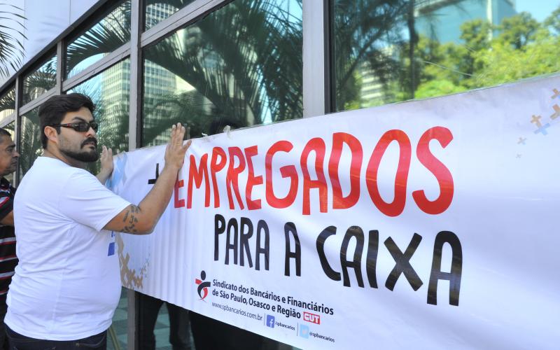 Dirigente sindical Dionísio Reis defende unidade na luta em defesa da Caixa e pelos direitos dos empregados Foto: Mauricio Morais / Arquivo / Seeb-SP