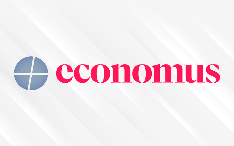 Arte: Economus Logo do Economus