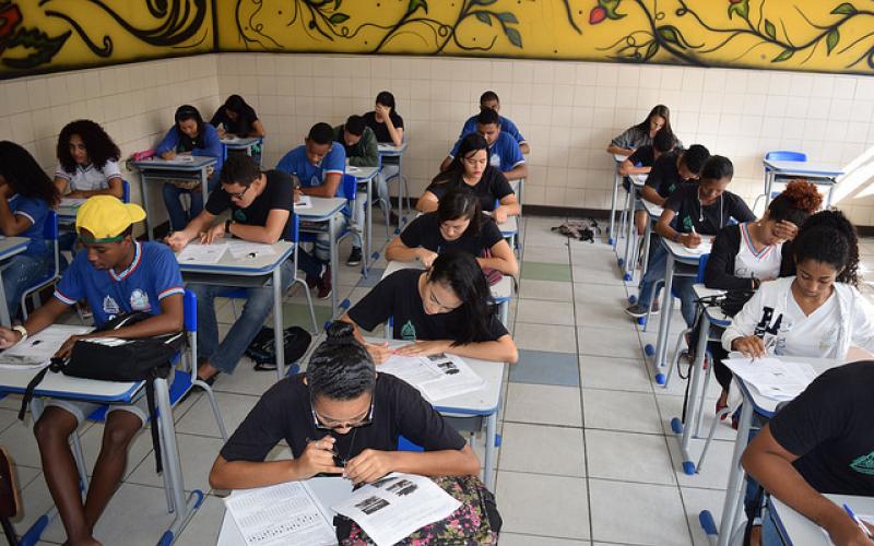Alunos da rede estadual da Bahia em preparação para o Enem Foto: Suami Dias/ GovBA