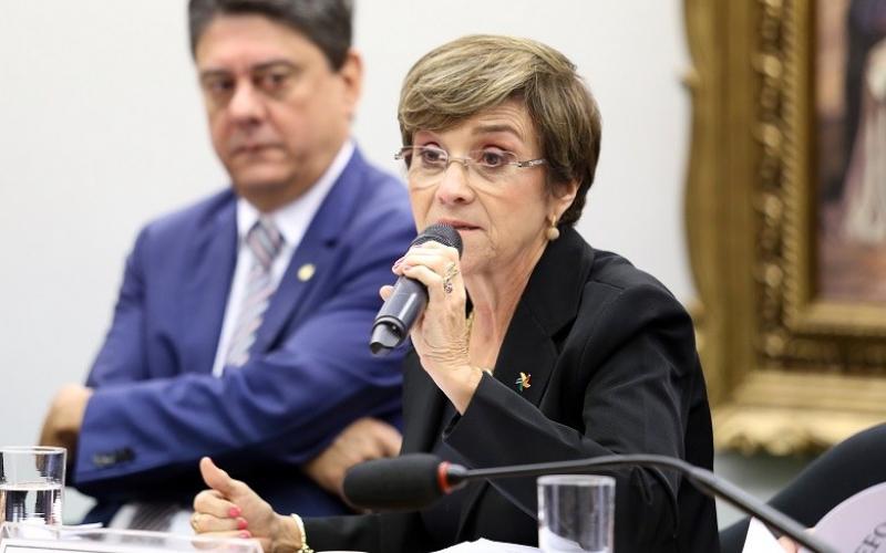 "A saída para a crise tem que ser encontrada na economia, não na precarização do trabalho", diz a ministra do TST Delaíde Alves Miranda Arantes Foto: Antonio Augusto / Câmara dos Deputados