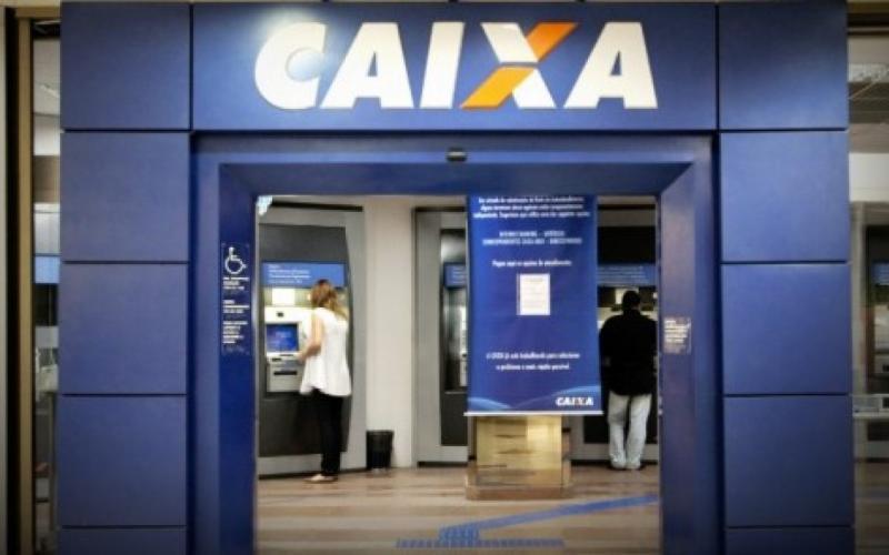 Fachada de agência da Caixa