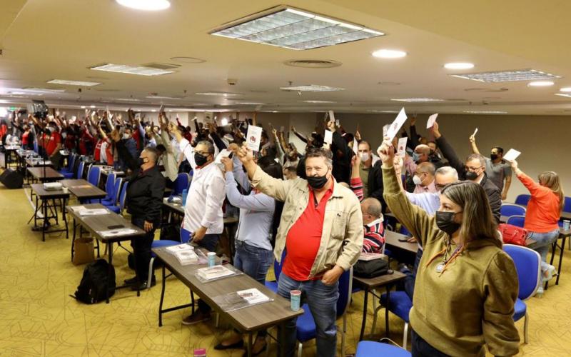 Foto: Dino Santos Delegados e delegadas paulistas durante a 24ª Conferência Estadual dos Bancários de São Paulo