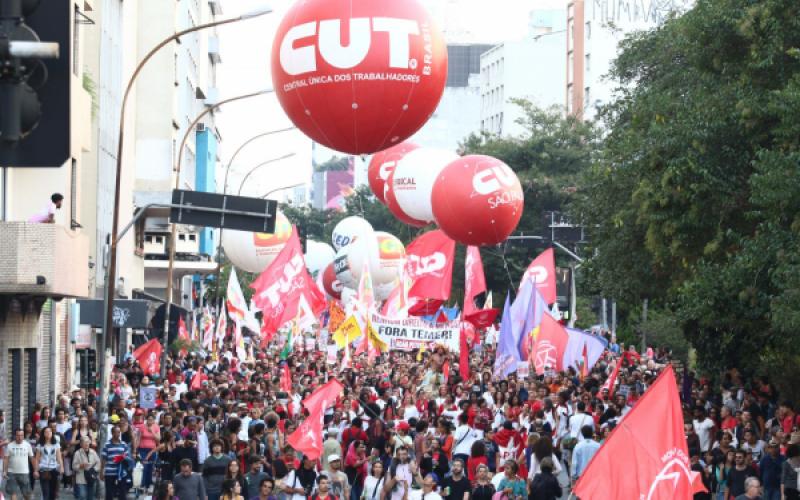 Resistência contra a reforma trabalhista segue intensa Foto: Roberto Parizotti / CUT (arquivo)