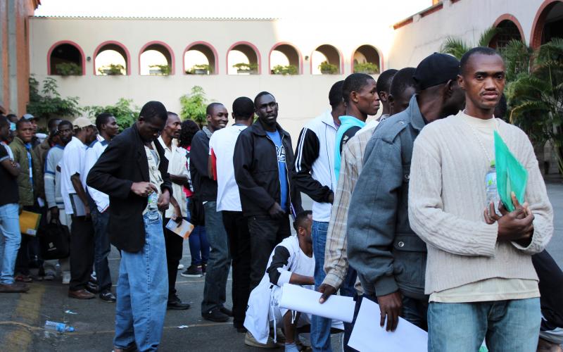 Haitianos acolhidos em abrigo alvo de tiros na região do Glicério, centro de São Paulo Foto: Laura Daudén/ Conectas.Org/Fotos Públicas
