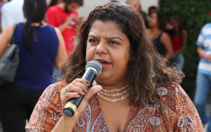 Ivone Silva destaca que a campanha só encerra após as assembleias em que a categoria diz se aceita ou não a proposta Foto: Anju