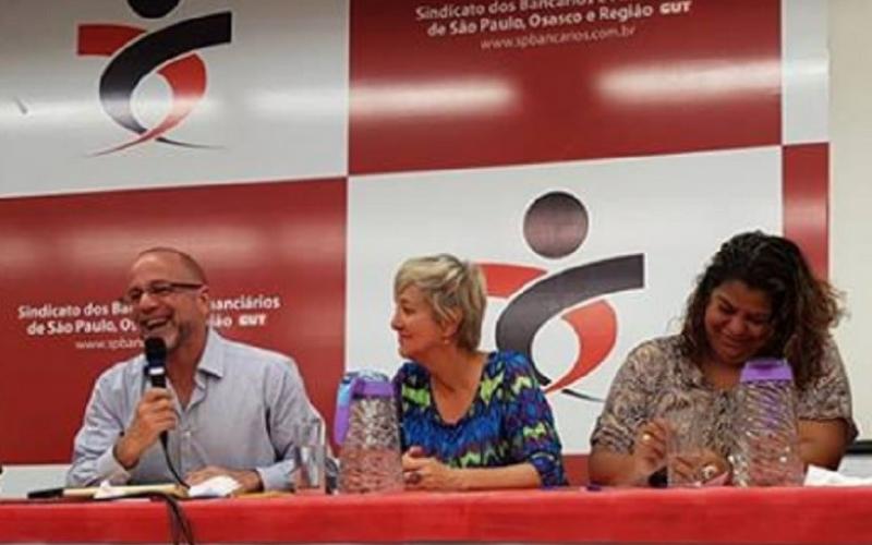 Lerner, Rita Berlofa e Ivone Silva fazem debate de conjuntura internacional Foto: Reprodução/Facebook/Camilo Fernandes