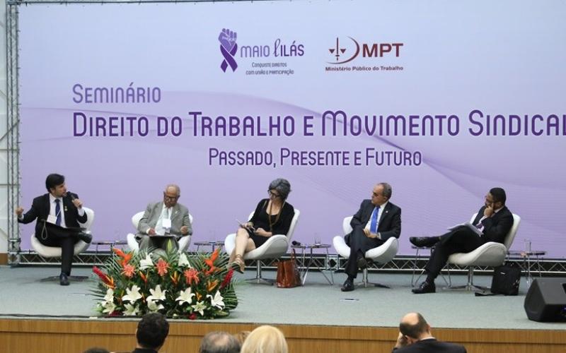 O Maio Lilás foi criado em 2017 pela Coordenadoria Nacional de Promoção da Liberdade Sindical (Conalis), do MPT Foto: MPT