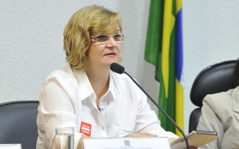 Rita Serrano, representante dos empregados no Conselho de Administração da Caixa Foto: Geraldo Magela/Agência Senado