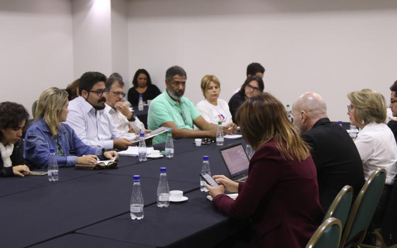 “Deixamos claro que qualquer ‘intenção de negociar’ deve partir da atitude do banco em retirar a classificação de ‘falta injustificada’ e substituí-la por ‘falta greve’”, disse Dionísio Reis Foto: Augusto Coelho/Fenae