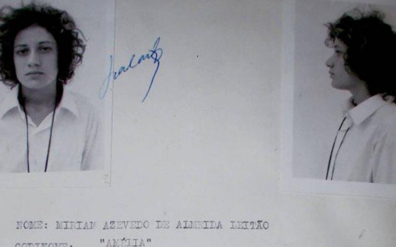 Ficha policial de Miriam Leitão, jornalista da Rede Globo que foi vítima de torturas durante o regime militar