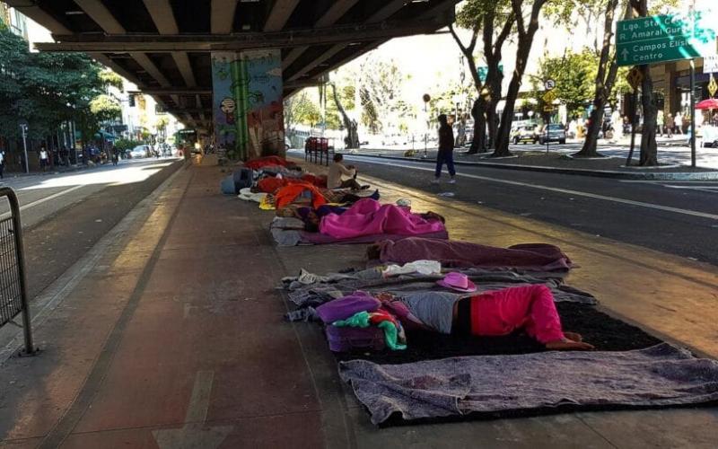 Crise provocada pela pandemia faz crescer população de rua em São Paulo Foto: Jorge Araujo/Fotos Públicas