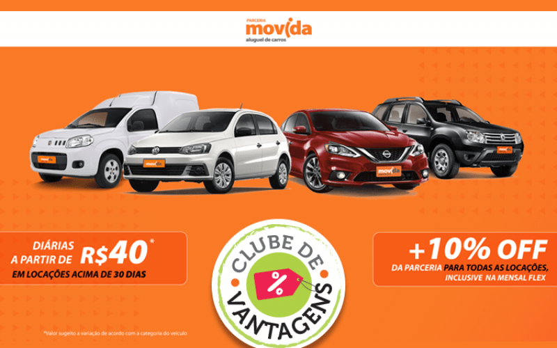 Parceiros para o aluguel de automóveis