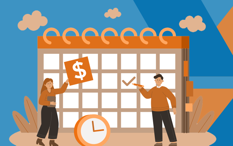 Imagem: Freepik Imagem de um calendário, remetendo a data de pagamento da PLR pela Caixa