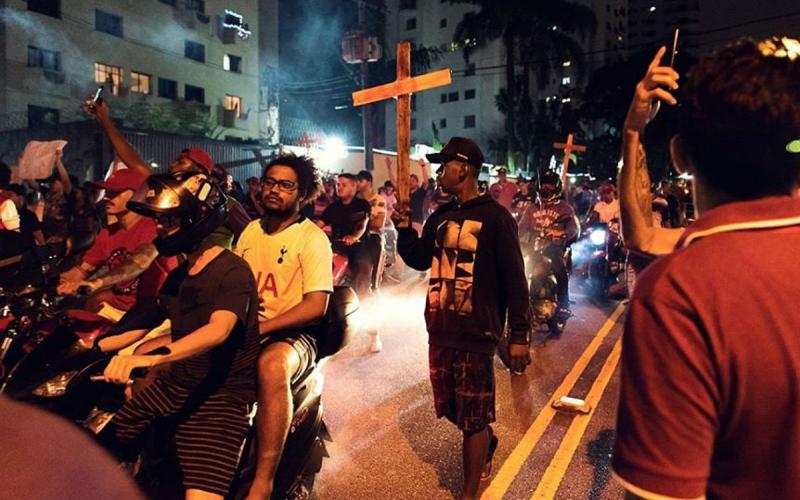 Moradores protestaram contra ação policial que deixou nove mortos em Paraisópolis Foto: Daniel Arroyo/Mídia Ninja