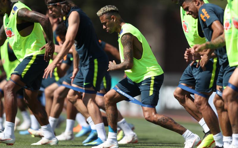 Seleção brasileira se prepara para enfrentar a Costa Rica na sexta-feira 22 Foto: Lucas Figueiredo/CBF