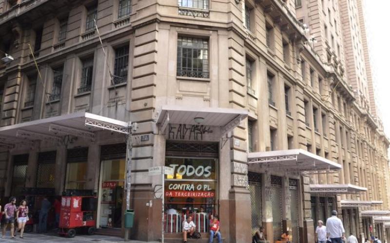 A sede do Sindicato fica na Rua São Bento, 413, Centro de São Paulo Foto: Anju